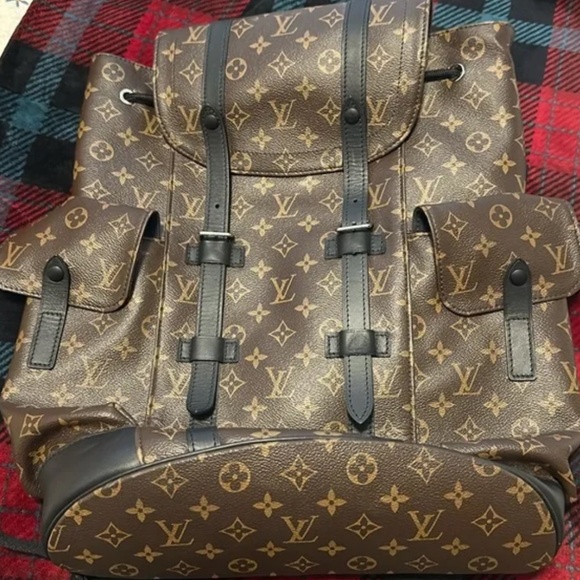 Louis Vuitton Monogram Macassar Canvas Christopher Backpack MM - Picture 2 of 3